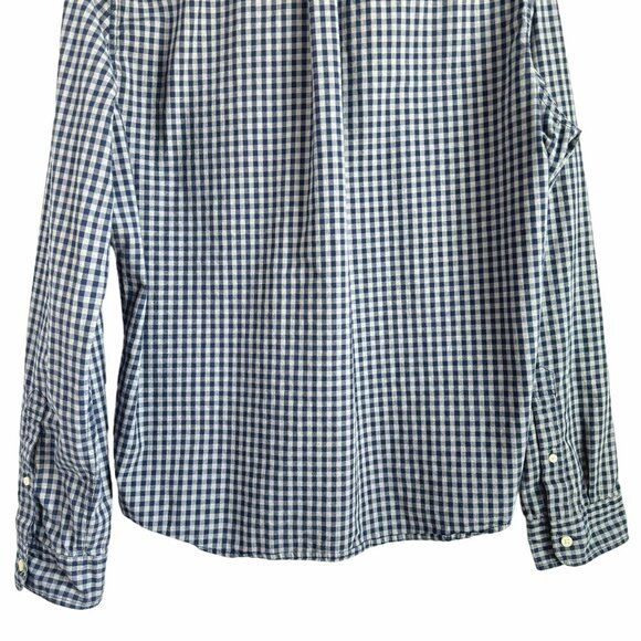 Abercrombie & Fitch Men's Blue Gingham Long Sleeve Muscle Fit Shirt Size XXL - Picture 12 of 15